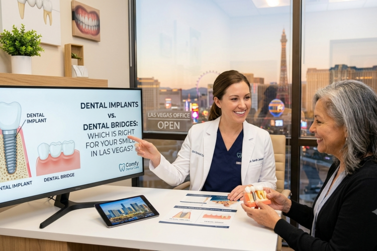 Dental Implants vs Dental Bridges in Las Vegas | Which Is Best? | Comfy Dental Care